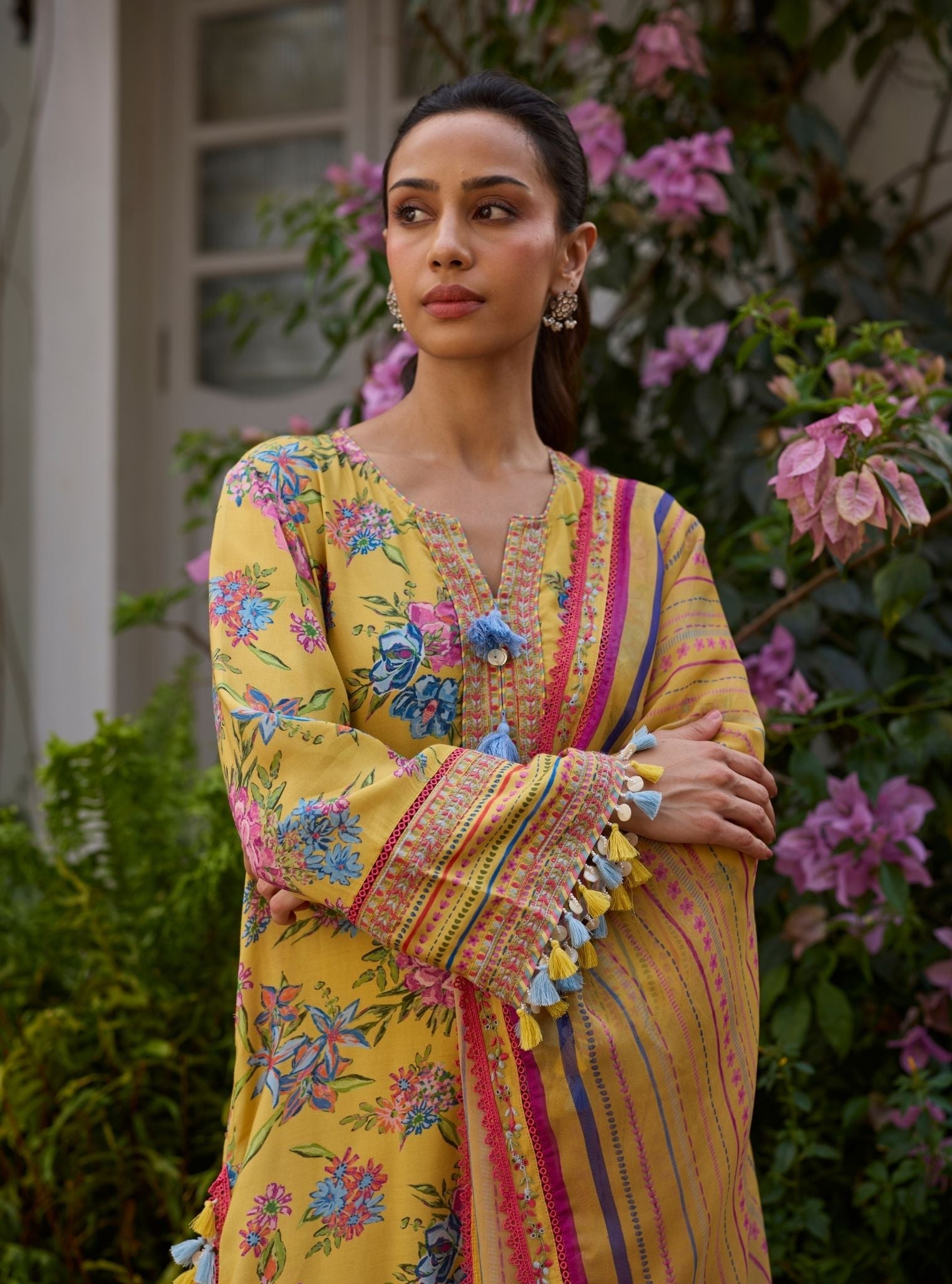 Savaan Lawn Yellow Kurta Set