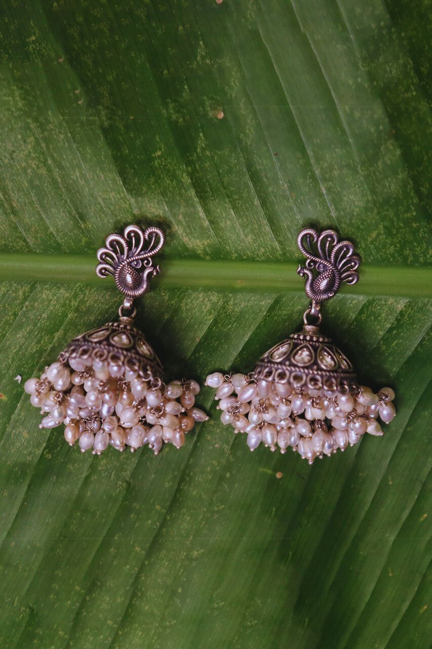 Pure Silver Kalaapi Jhumka