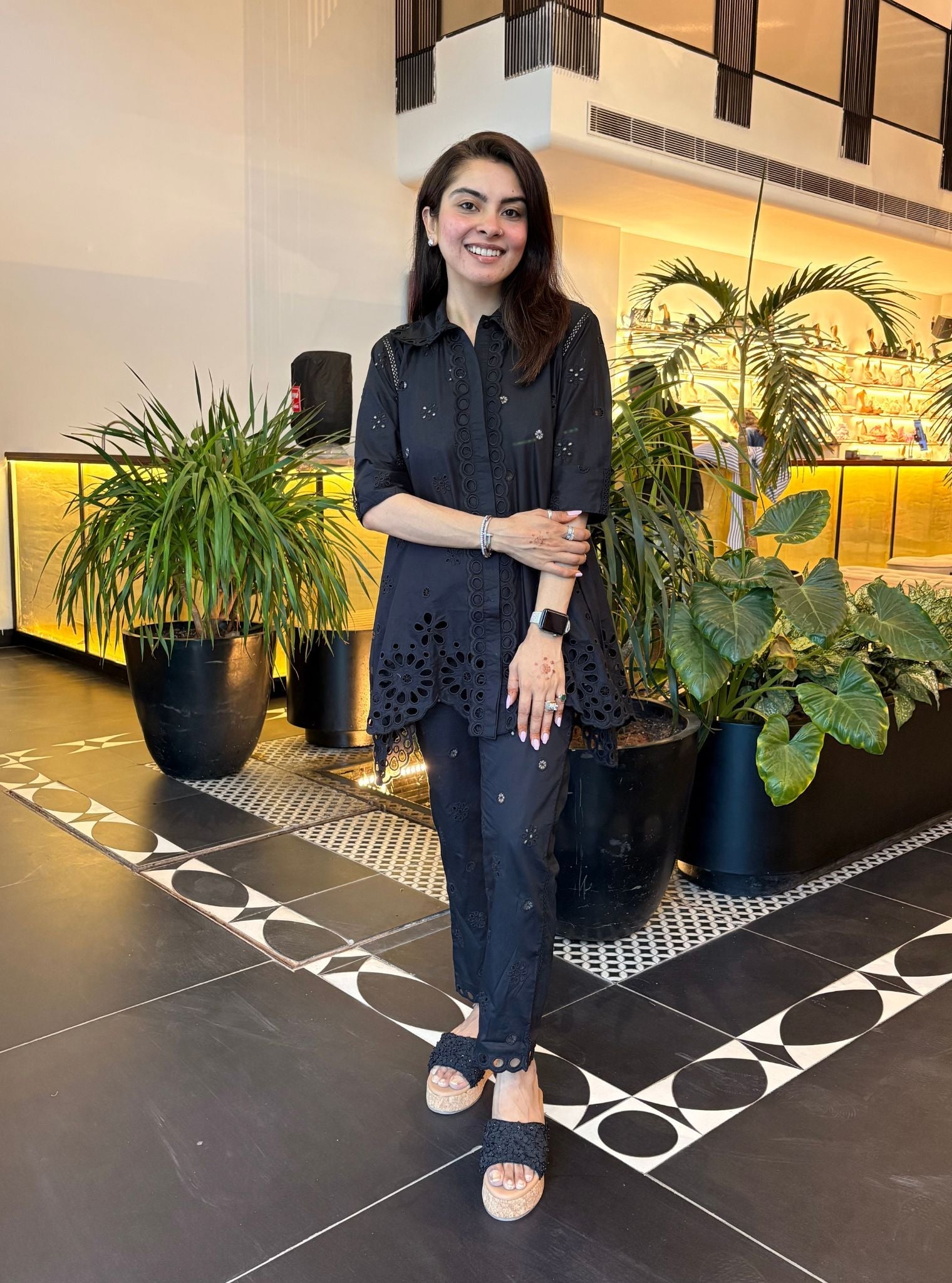 Carlisle Supima Cotton Black Co-ord Set