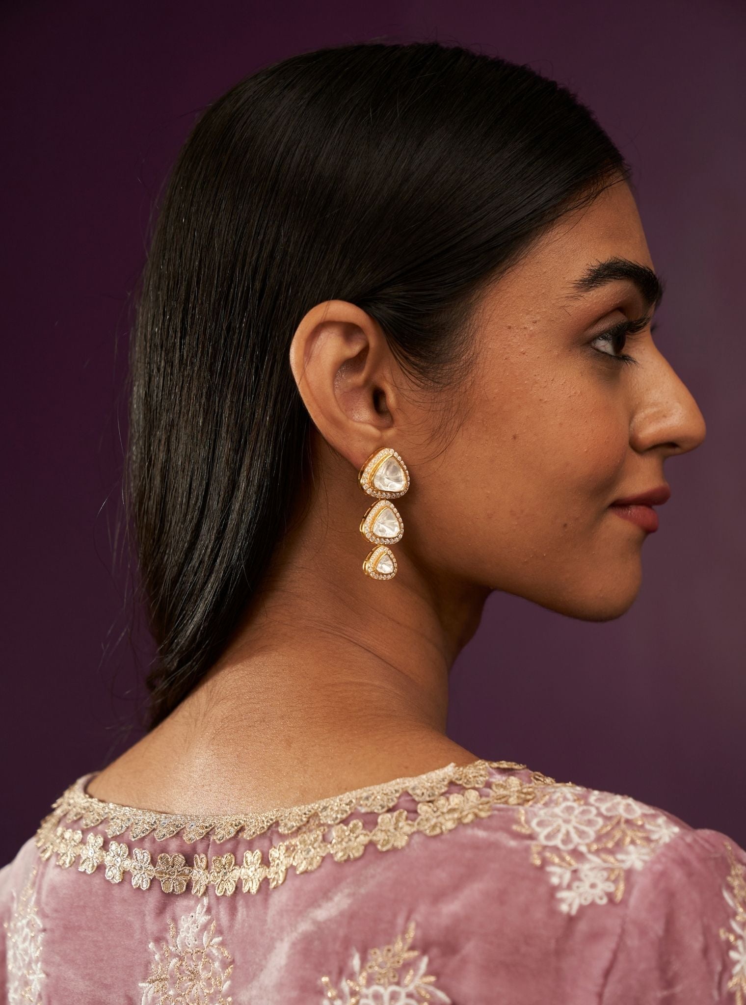 Pure Silver Via Studs