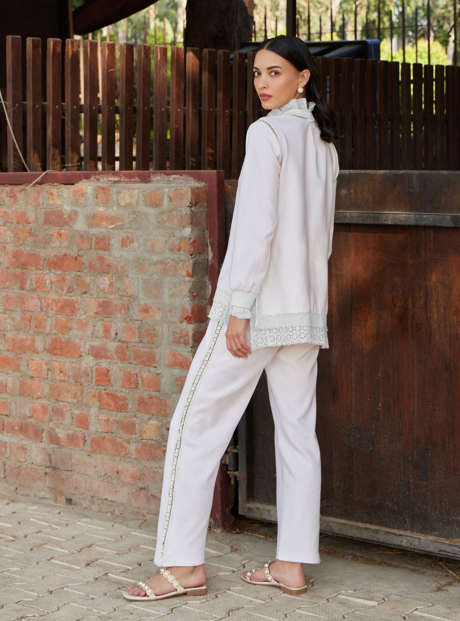 Meleta Spacer Cream Co-ord Set