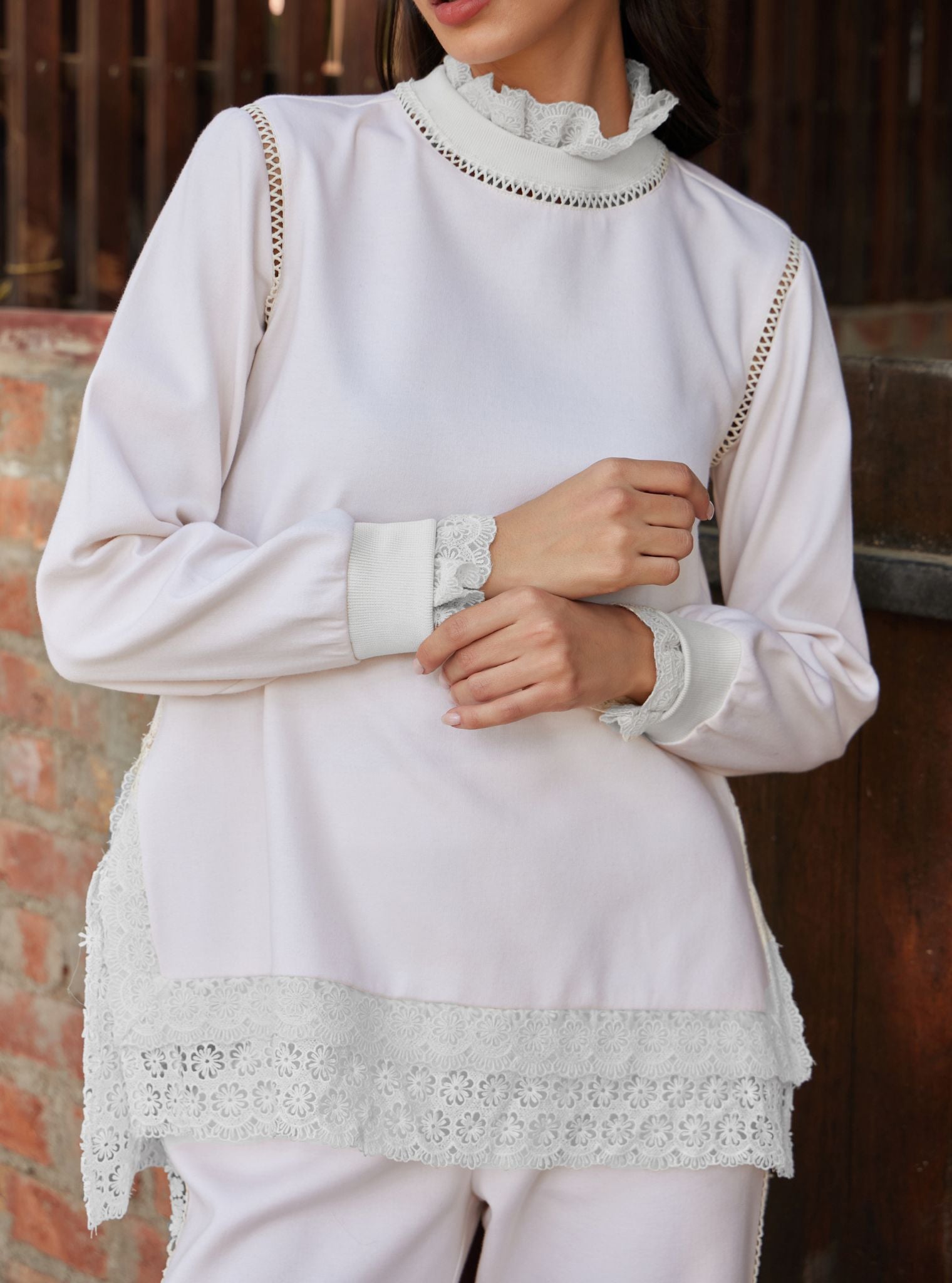 Meleta Spacer Cream Co-ord Set