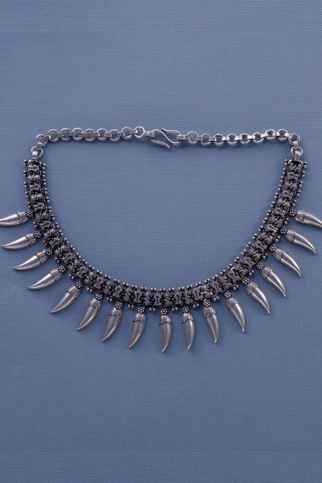 Pure Silver Apsara Choker