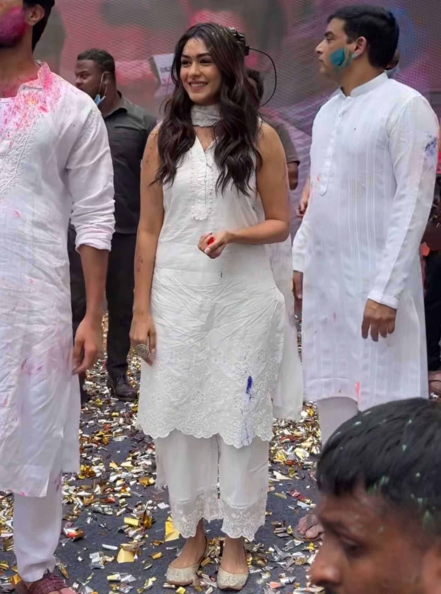 Tesni Supima Cotton White Kurta Set