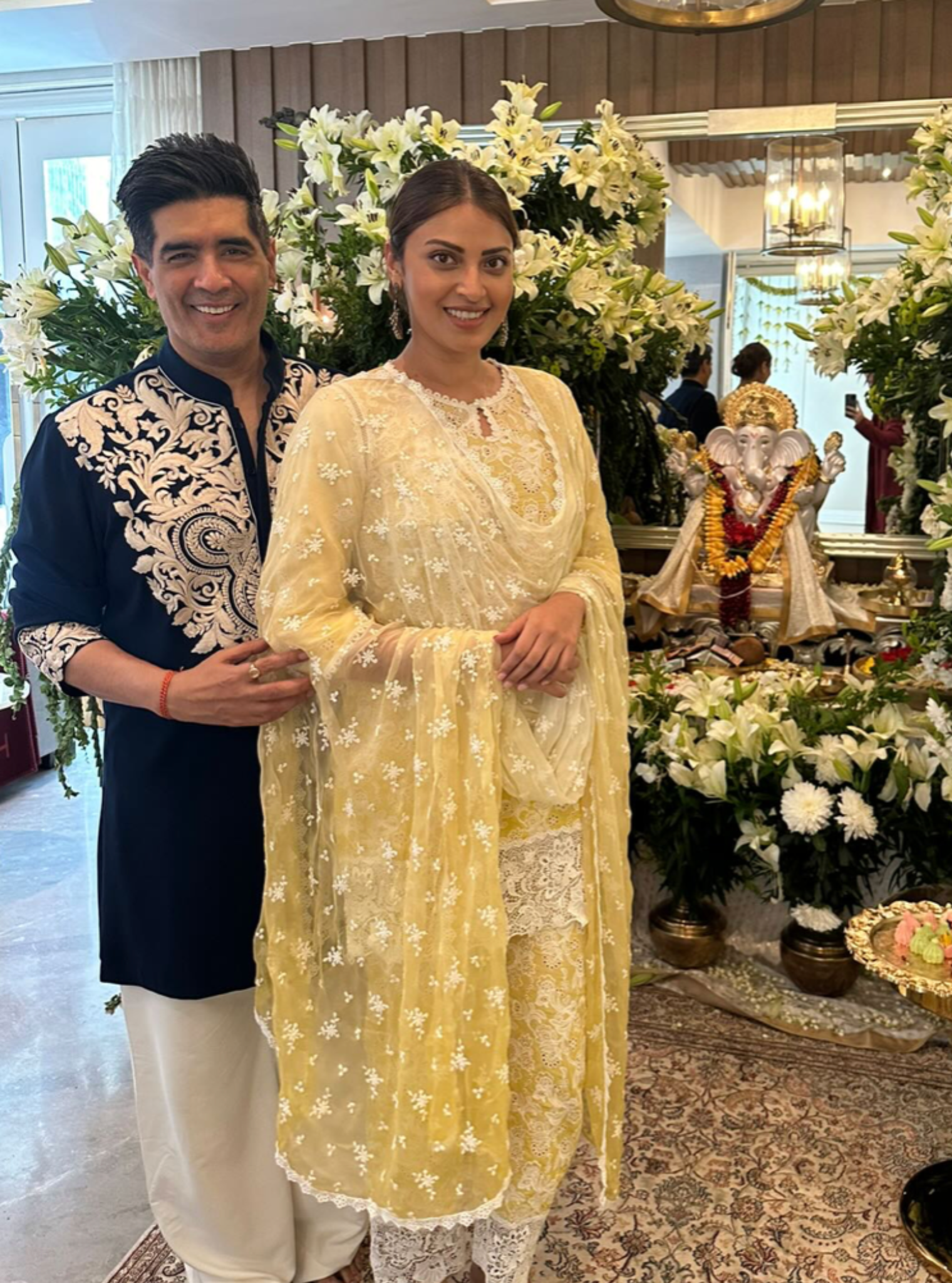 Tista Supima Cotton Yellow Kurta with Palazzo Set