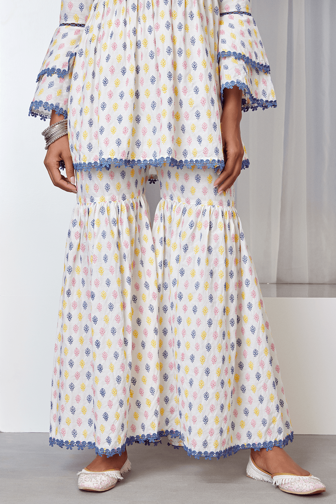 Alpine Supima Cotton Kurta with Sharara Set