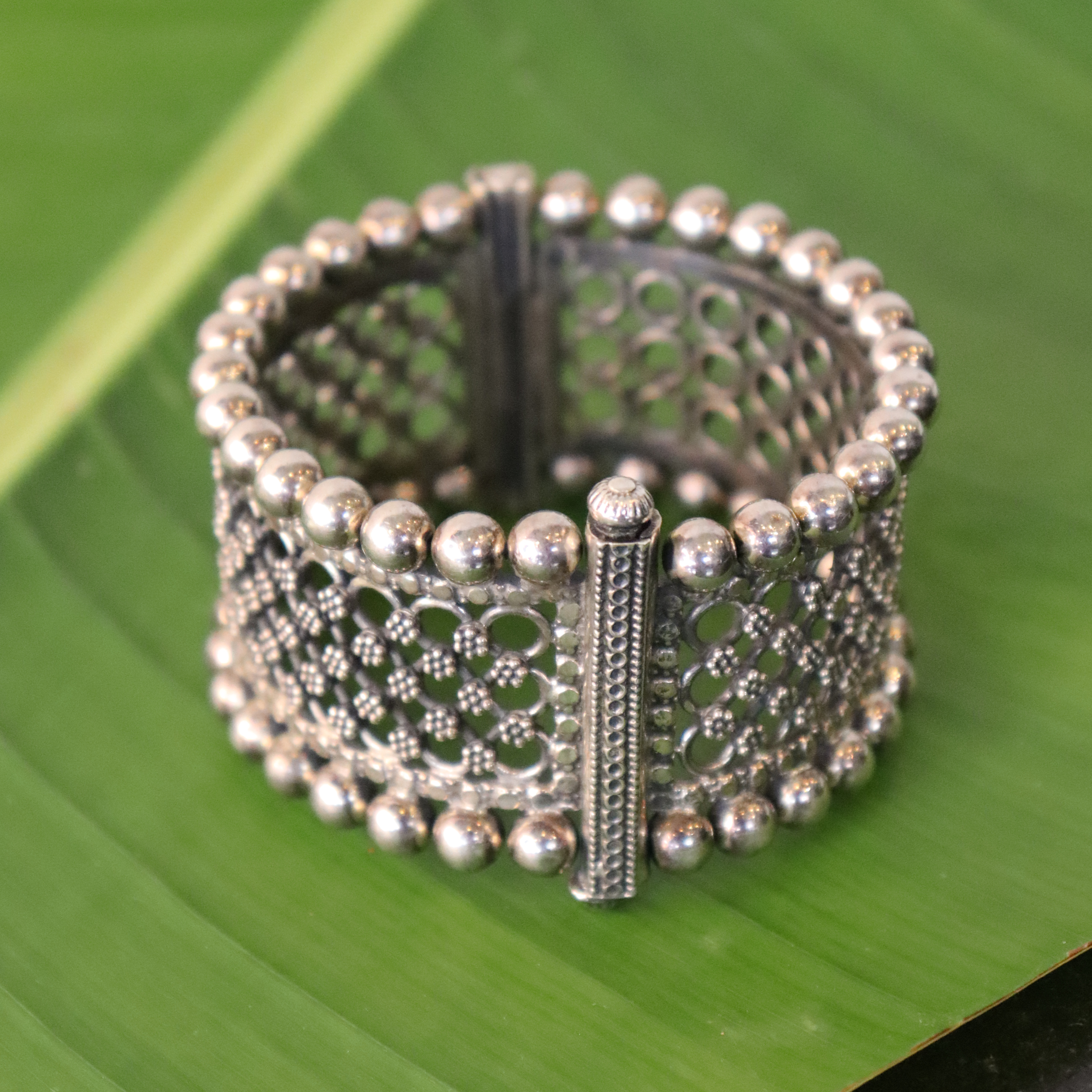 Pure Silver Marigold Kada