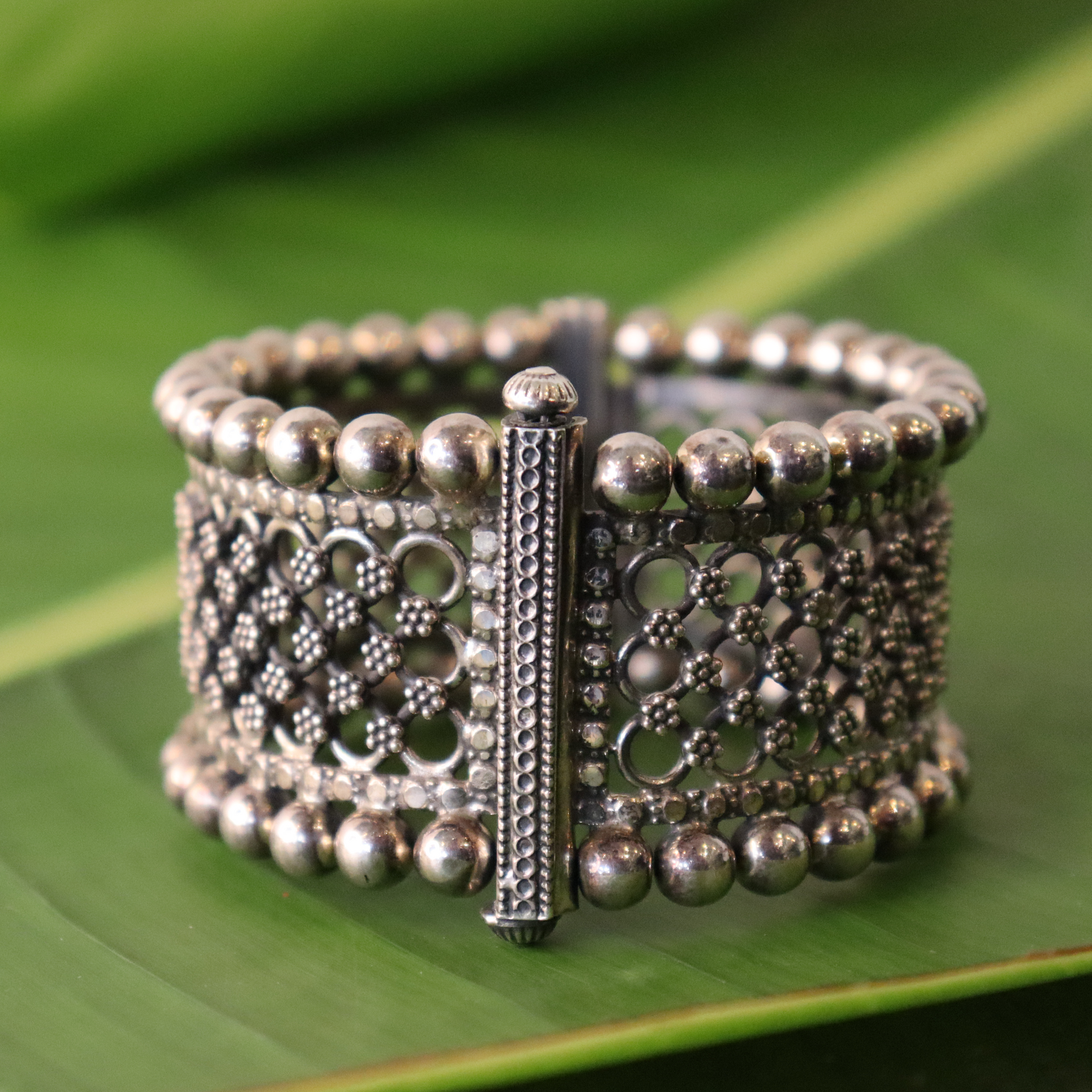 Pure Silver Marigold Kada