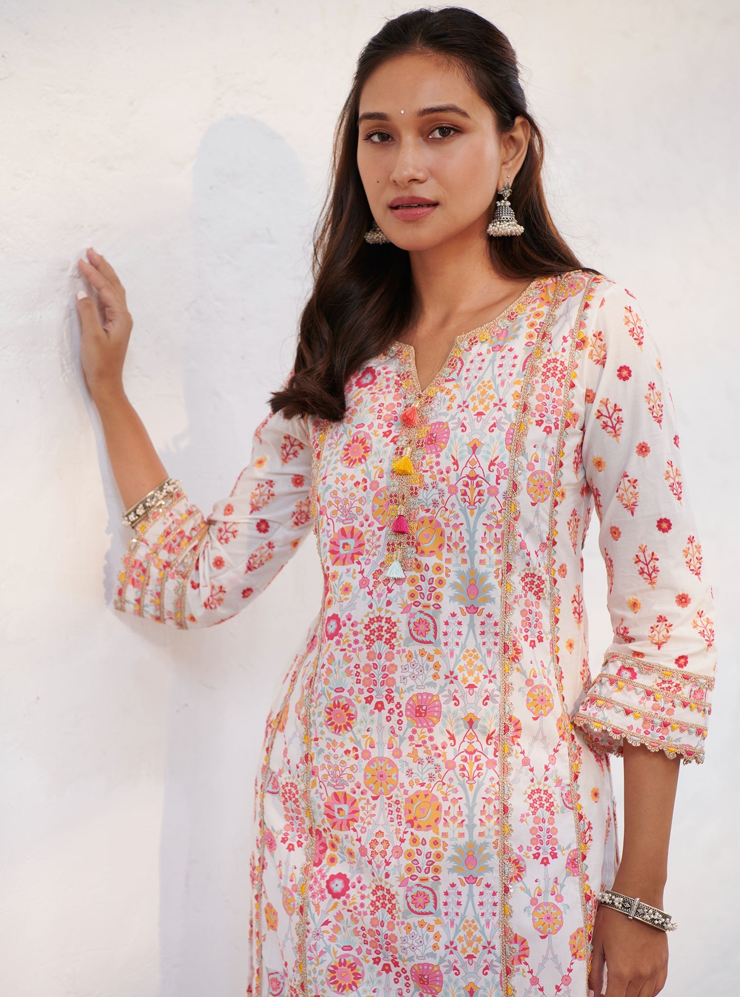 Avery Supima Cotton White Kurta Set