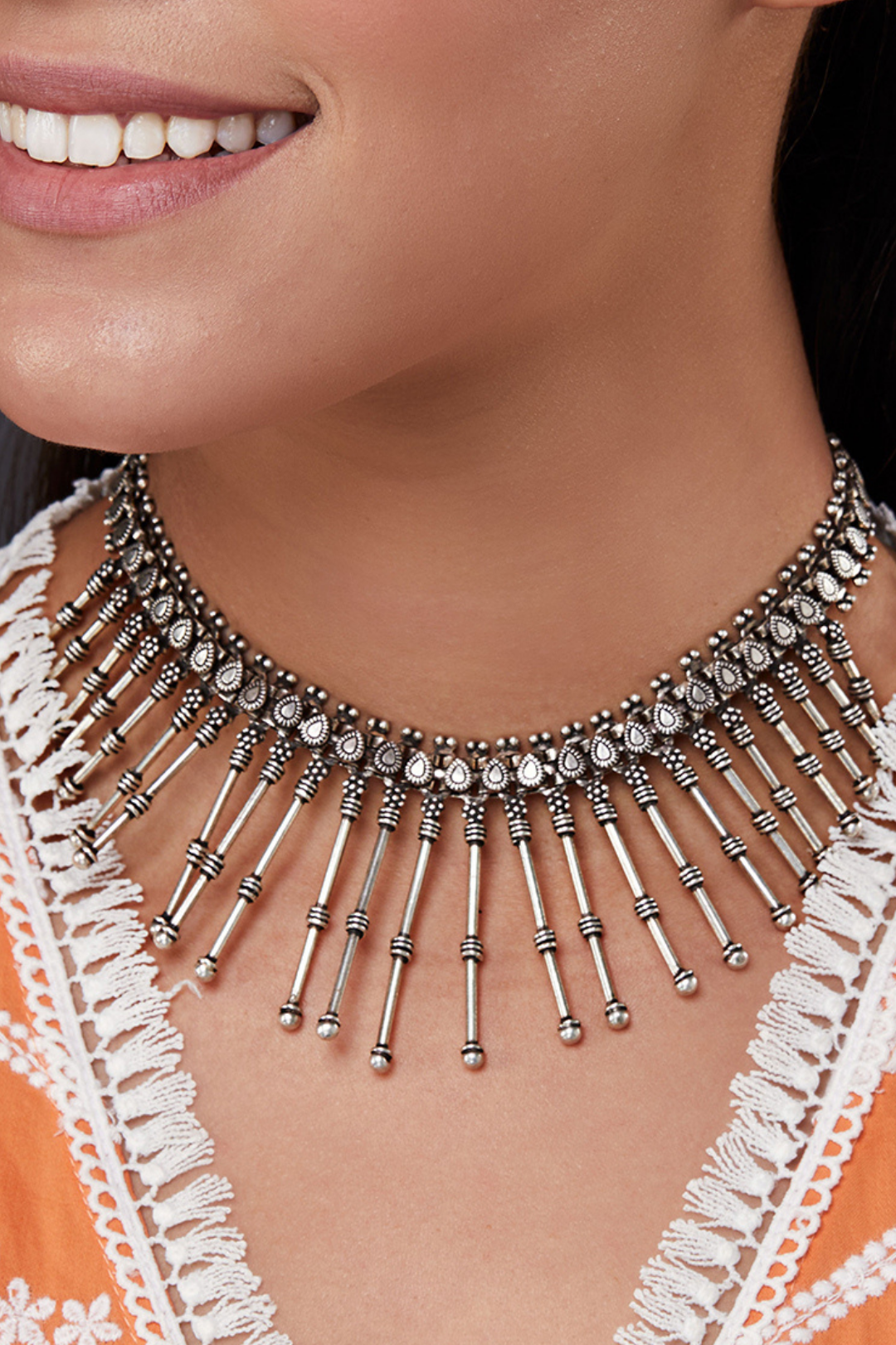 Pure Silver Borla Choker