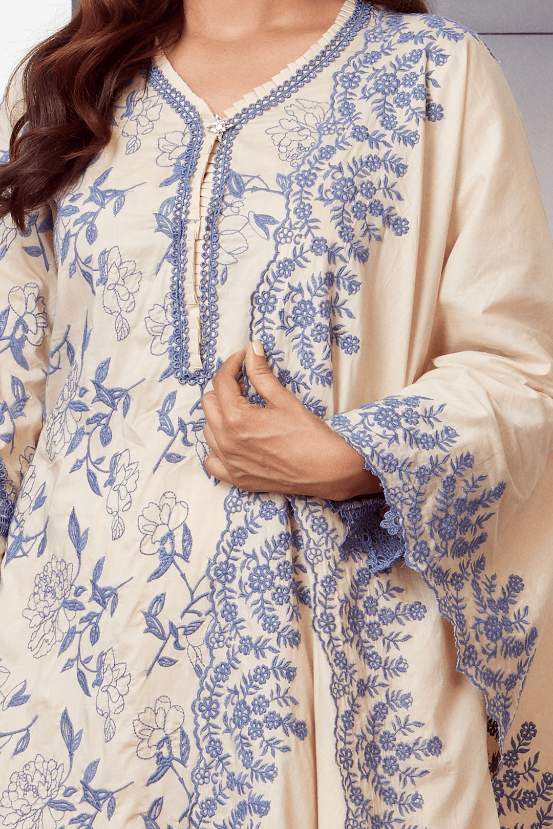 Mulmul Supima Cotton Bianca Kurta