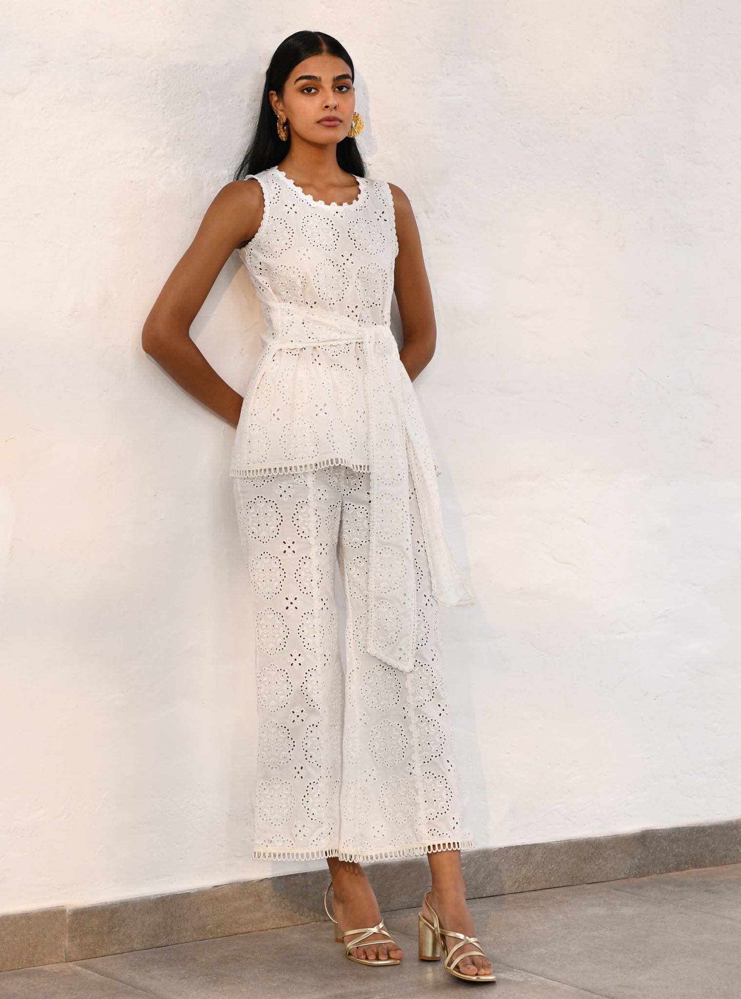 Brighton Supima Cotton White Co-ord Set