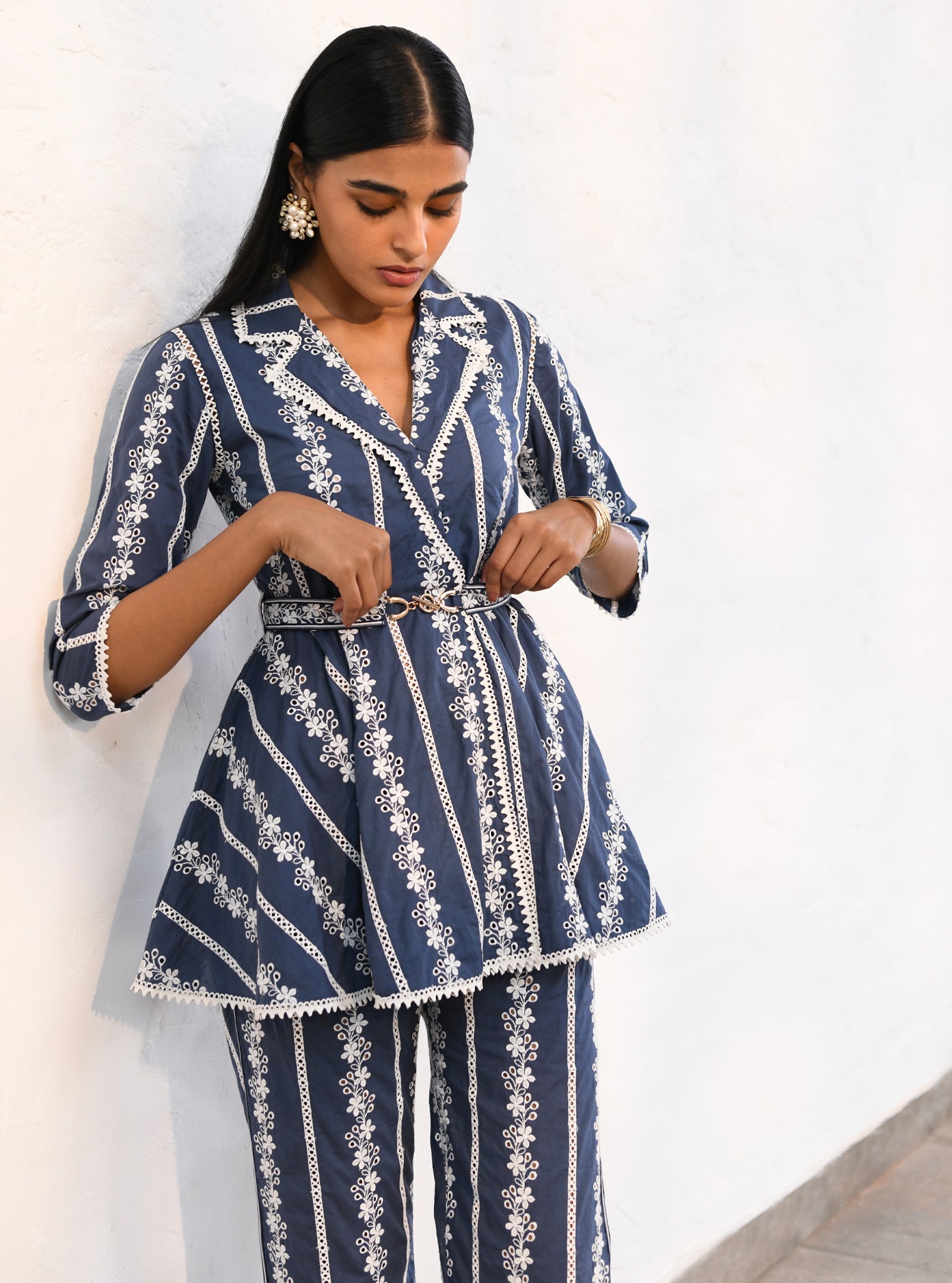 Bristol Supima Cotton Navy Co-ord Set