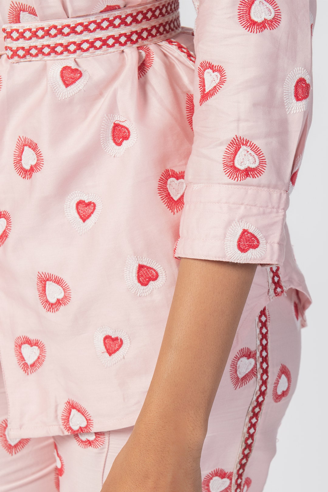 Caille Supima Cotton Pink Top Set