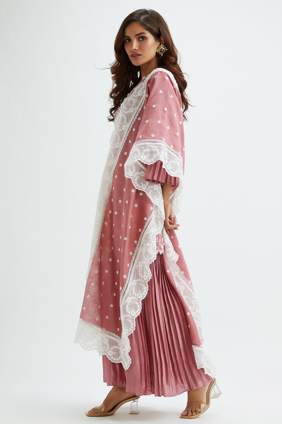 Cairo Cupro Silk Mauve Garara Set