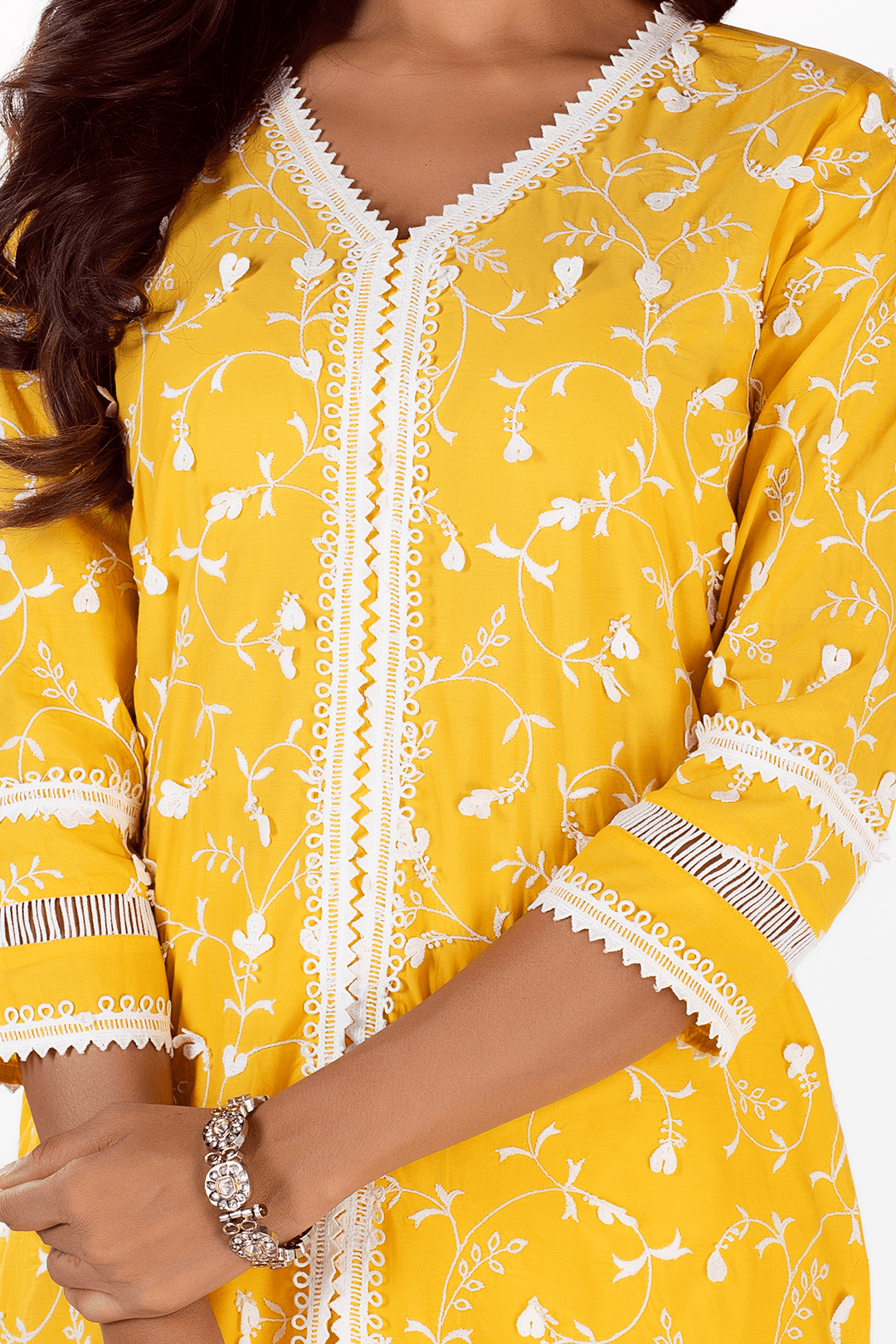Mulmul Supima Cotton Cali Mango Kurta