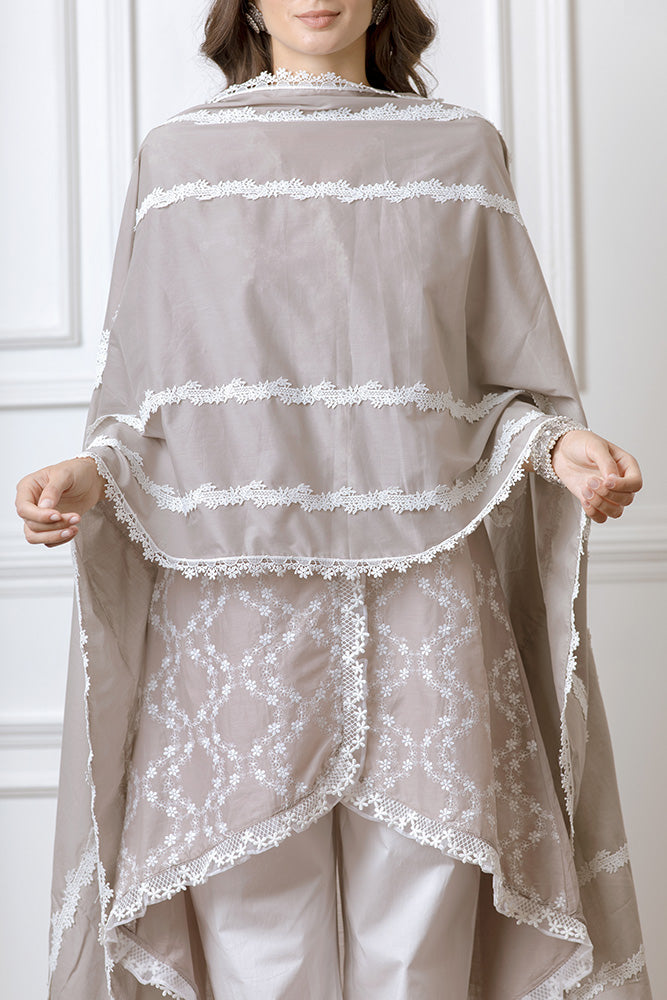Mulmul Camellia Dupatta