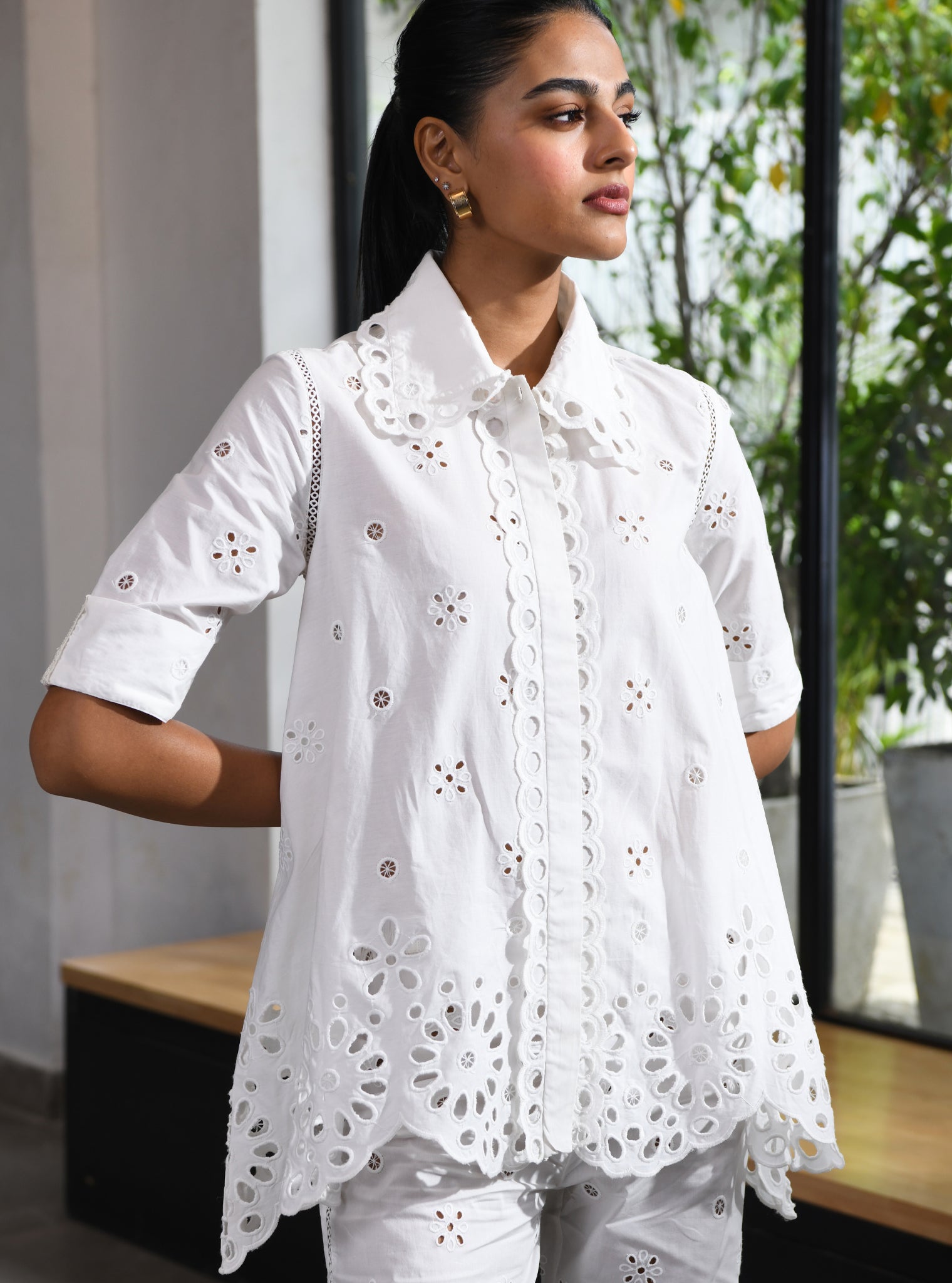 Carlisle Supima Cotton White Co-ord Set