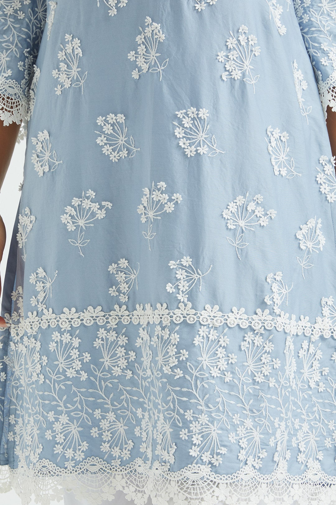 Celo Supima Satin Blue Pant Set