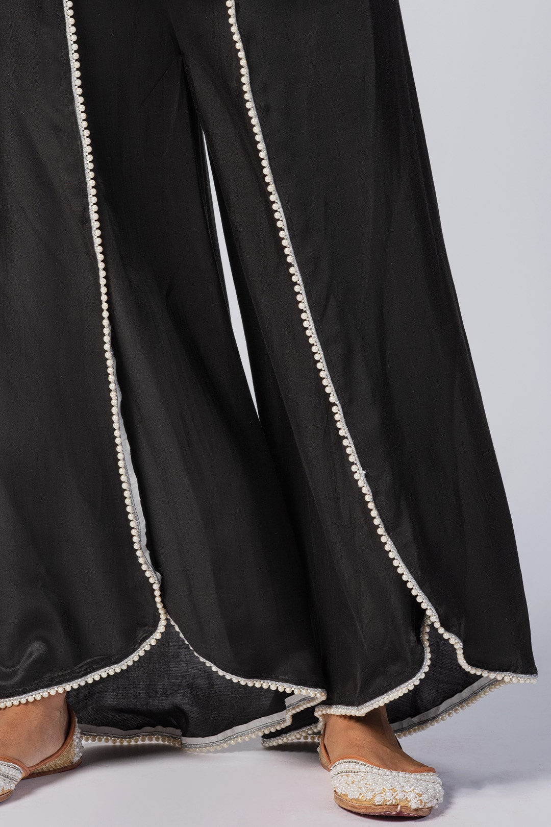 Claire Tencel Luxe Organza Black Kurta Set