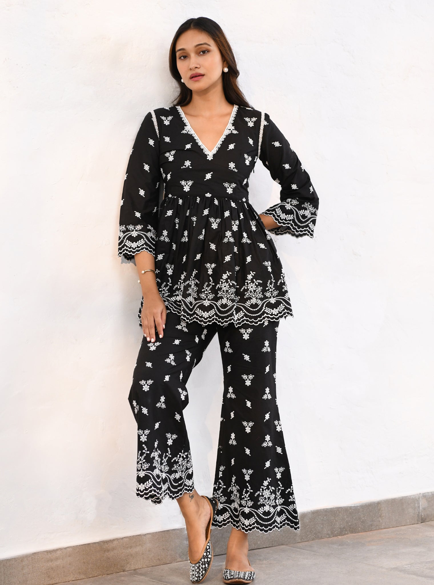 Coventry Supima Cotton Black Co-ord Set