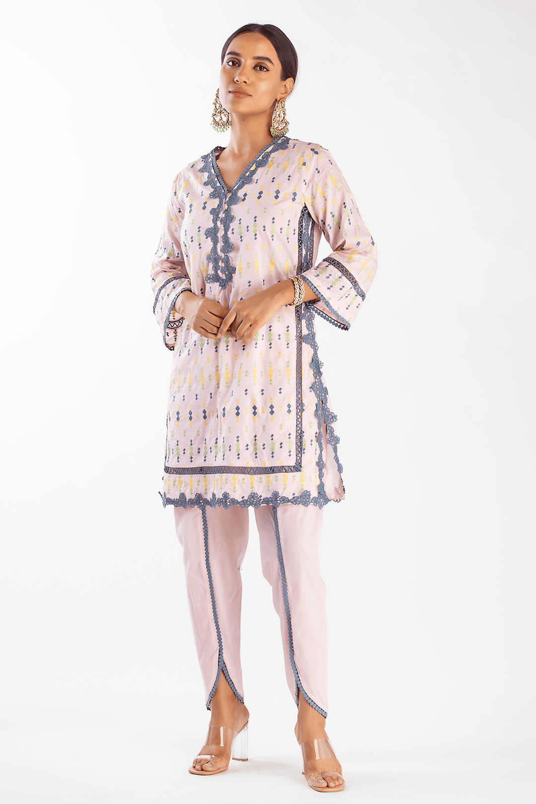 Cupid Supima Cotton Pink Kurta Set