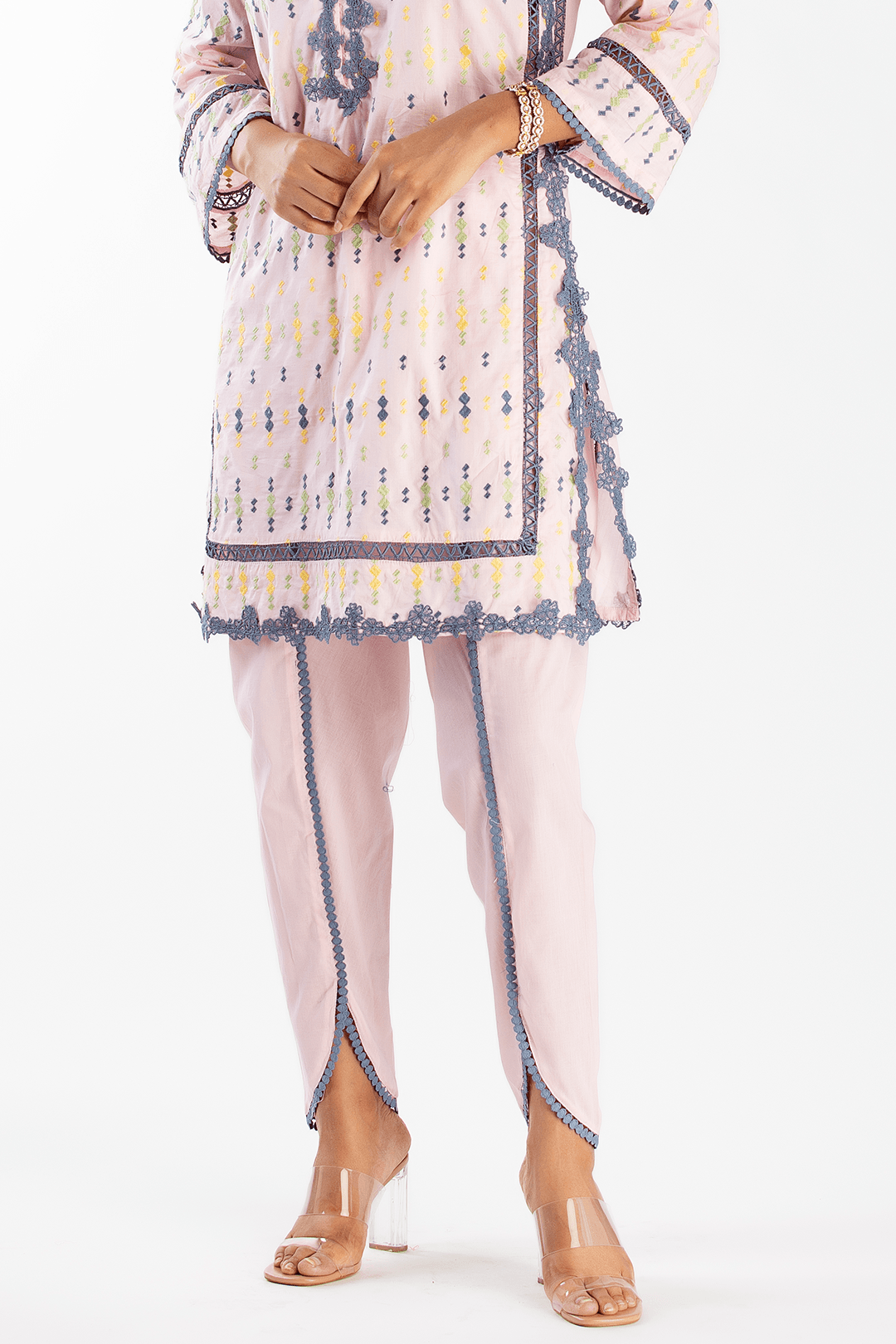 Cupid Supima Cotton Pink Kurta Set