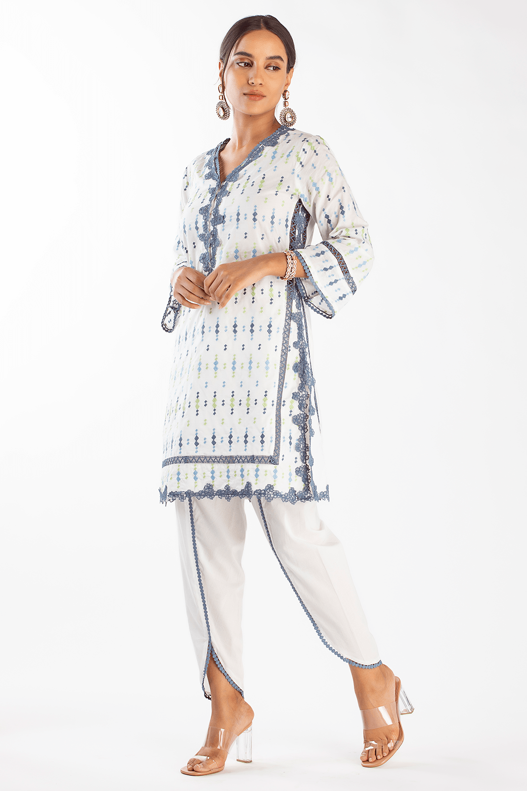Mulmul Supima Cotton Cupid White Kurta