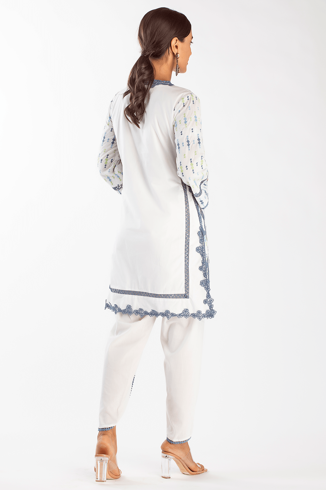 Cupid Supima Cotton White Kurta Set