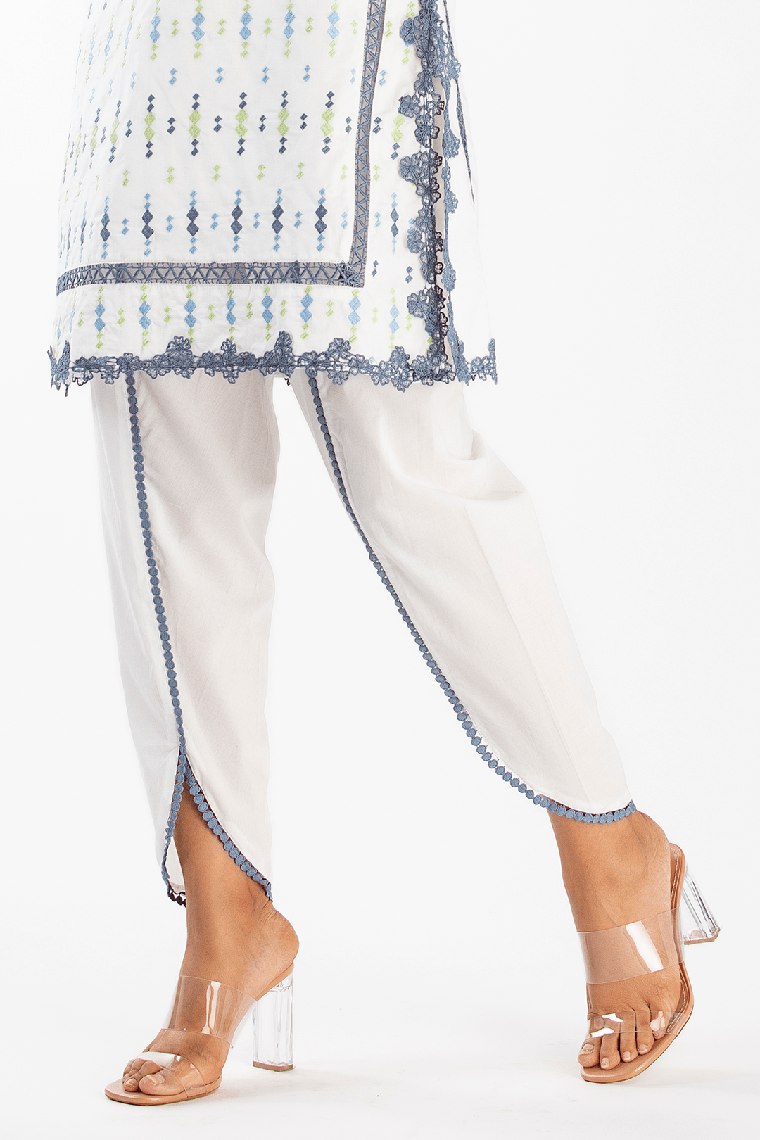 Cupid Supima Cotton White Kurta Set