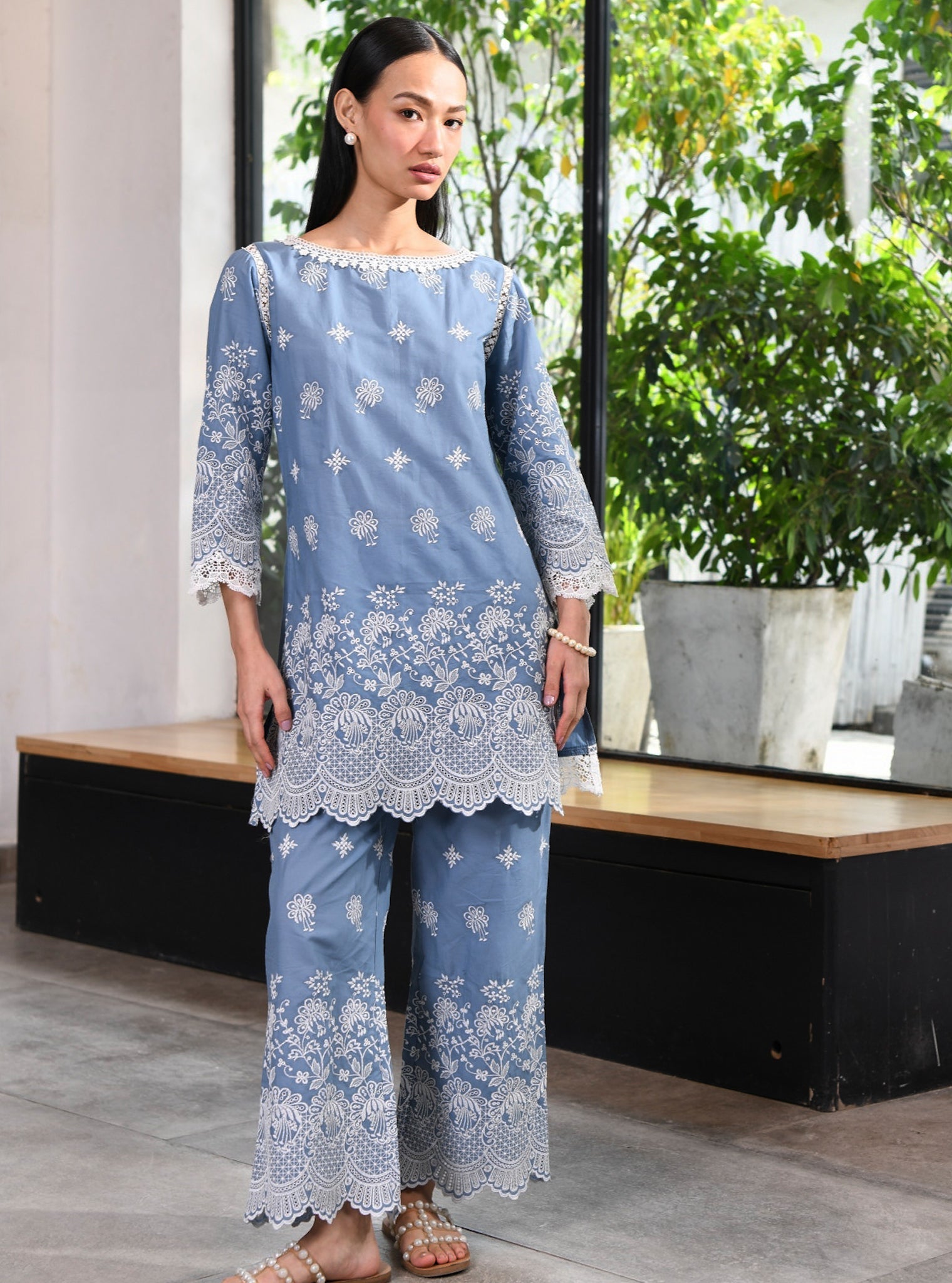 Darla Supima Cotton Denim Co-ord Set