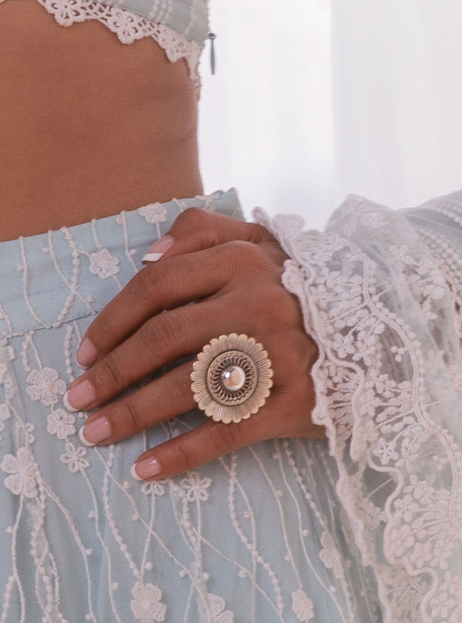 Pure Silver Dea Ring