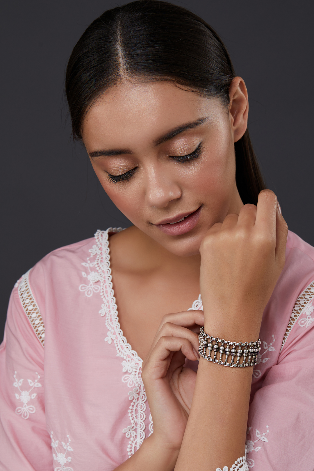 Pure Silver Dia Bracelet