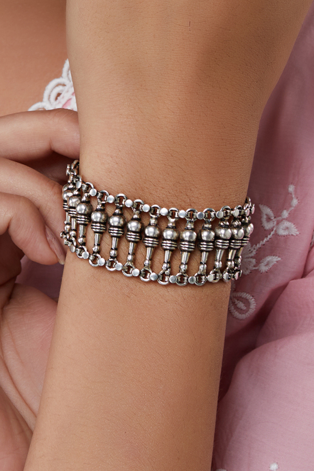 Pure Silver Dia Bracelet