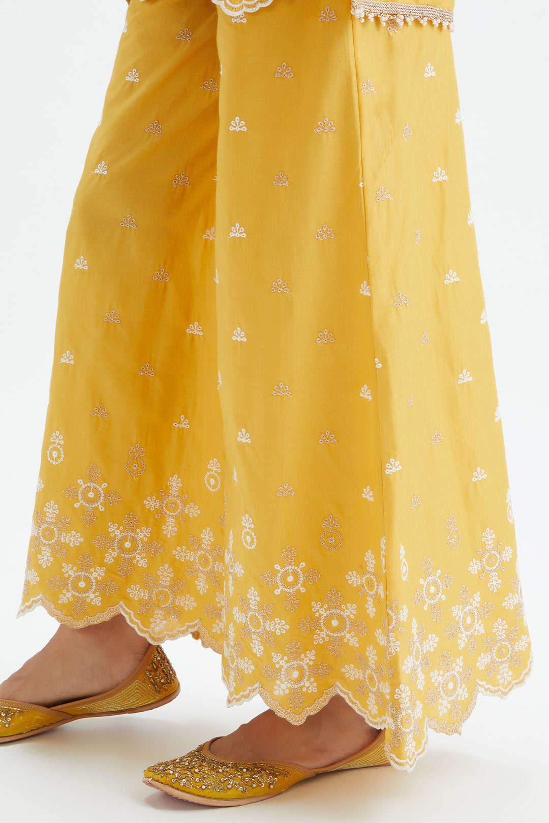 Dove Supima Cotton Yellow Sharara Set