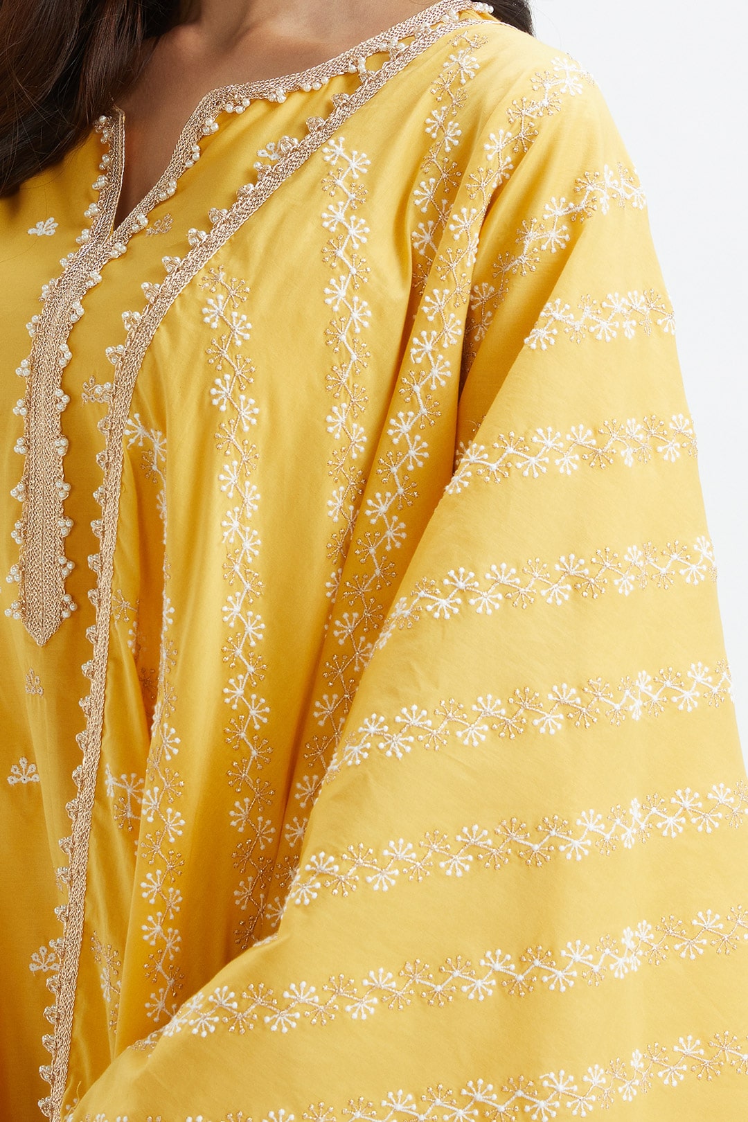 Dove Supima Cotton Yellow Sharara Set