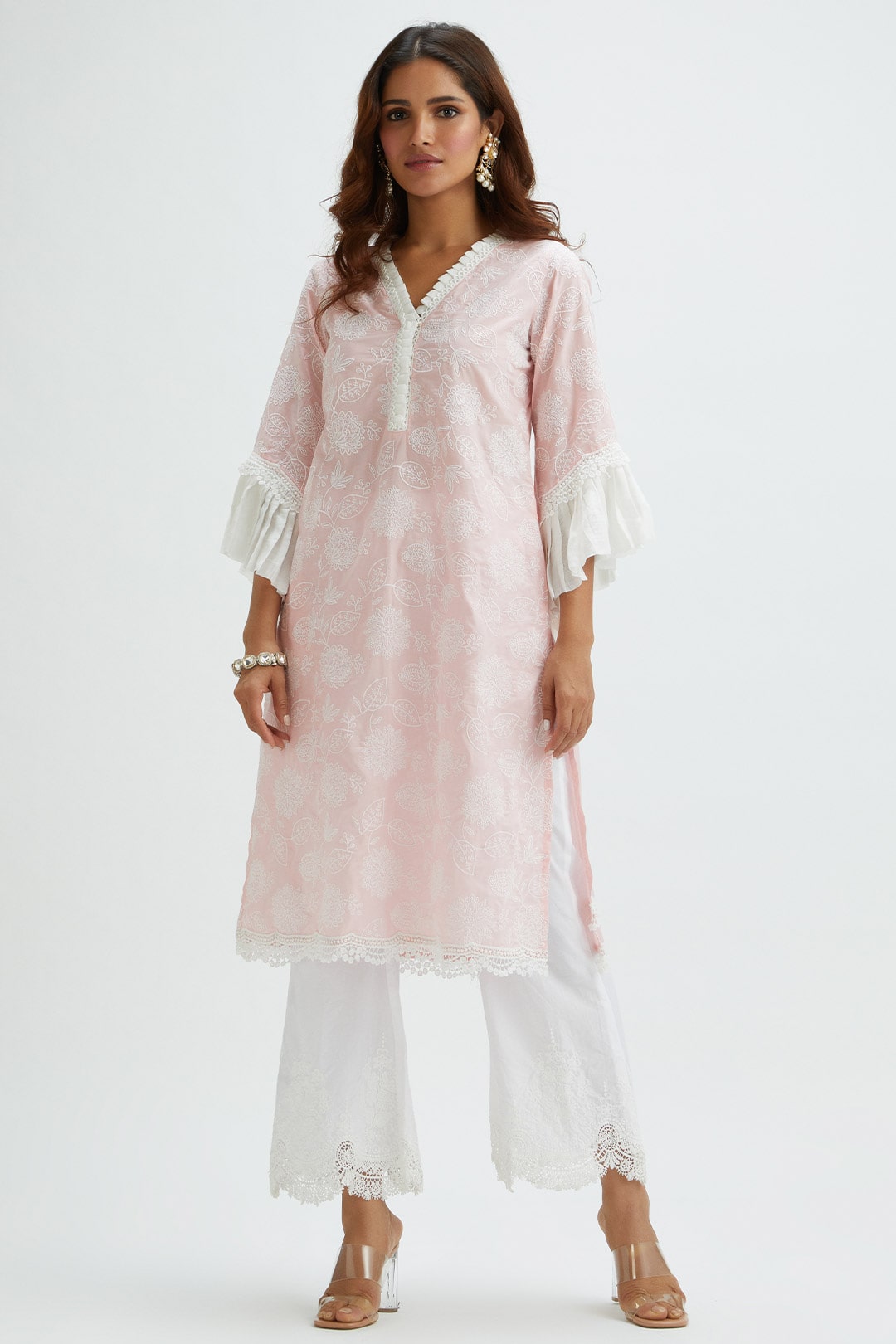 Dunlin Supima Cotton Pink Pyjama Set