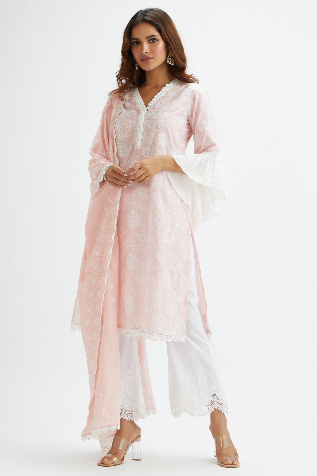 Dunlin Supima Cotton Pink Pyjama Set