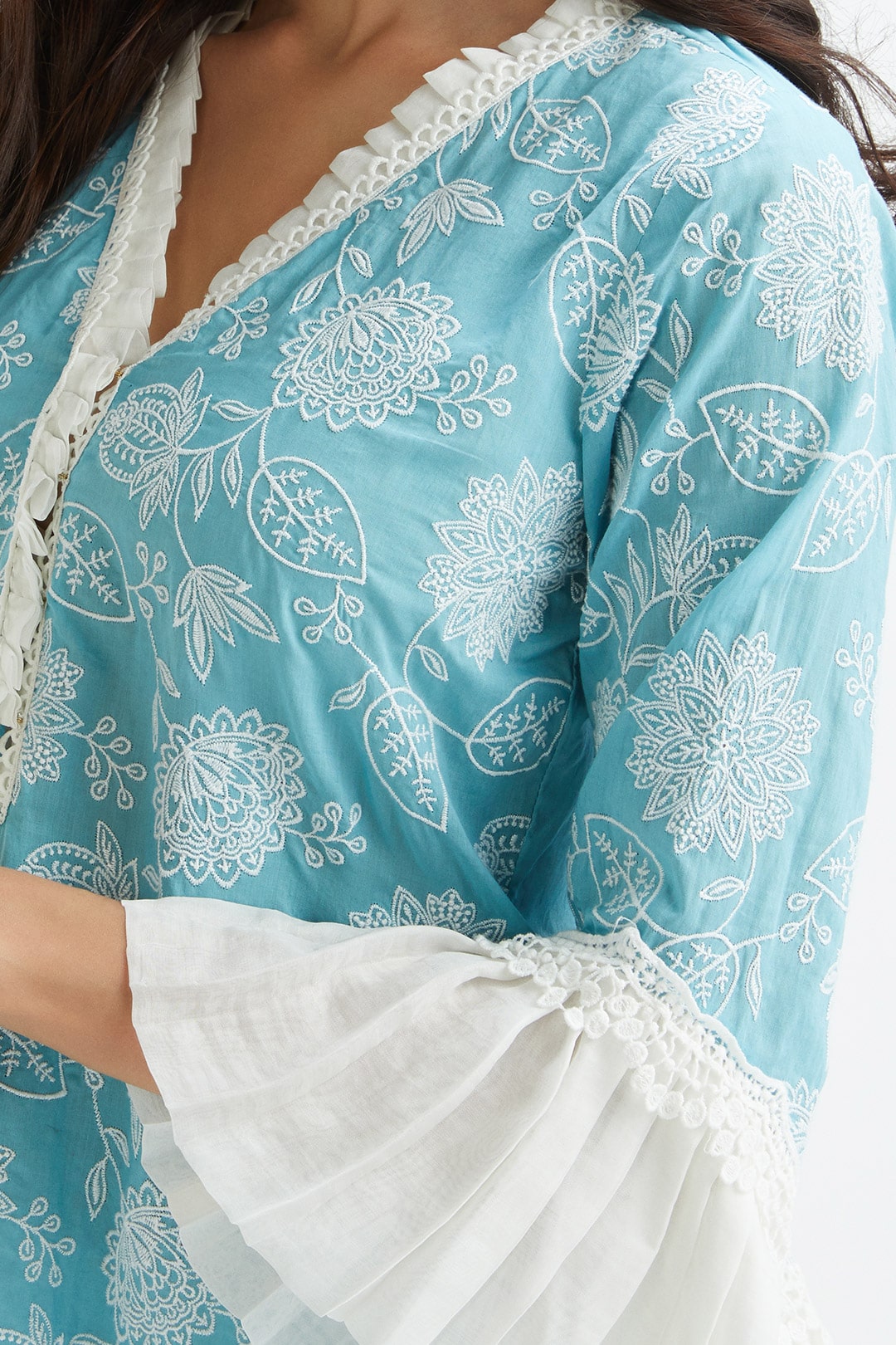 Dunlin Supima Cotton Blue Pyjama Set