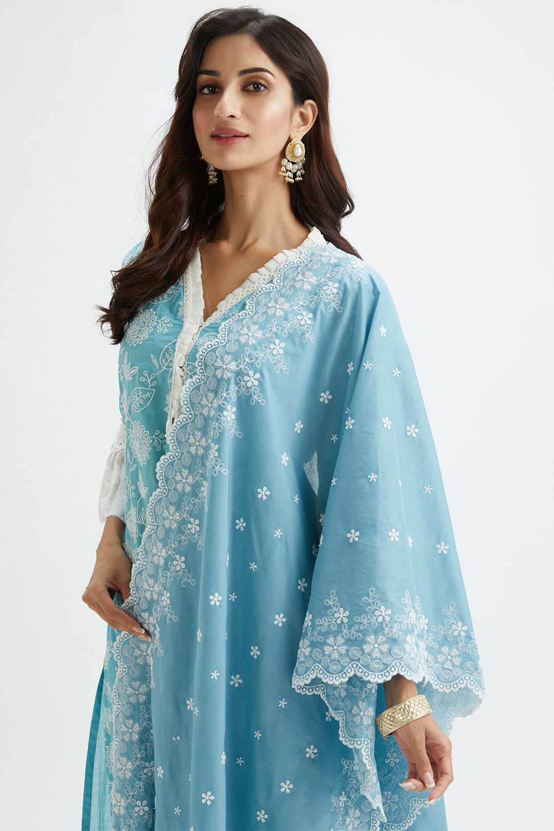 Dunlin Supima Cotton Blue Pyjama Set