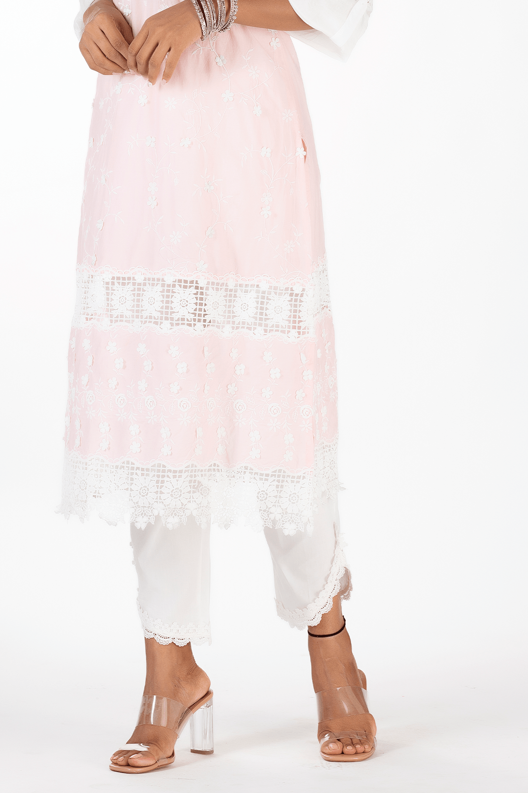 Echo Supima Cotton Pink Kurta Set