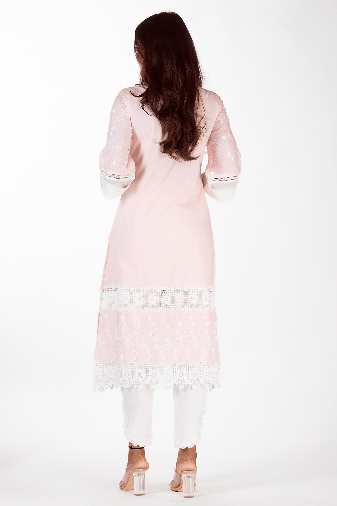 Echo Supima Cotton Pink Kurta Set