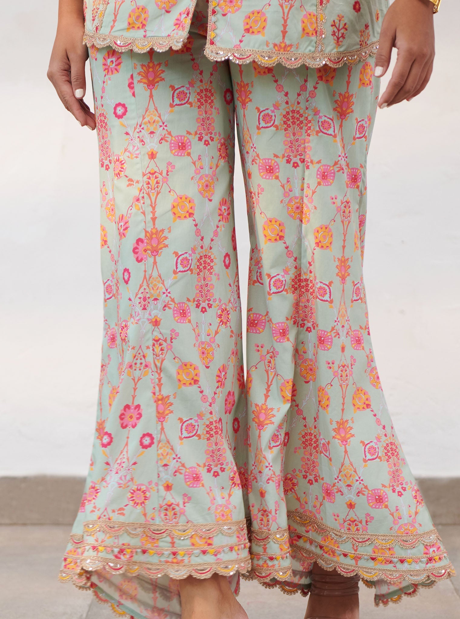 Erin Supima Cotton Green Co-ord Set