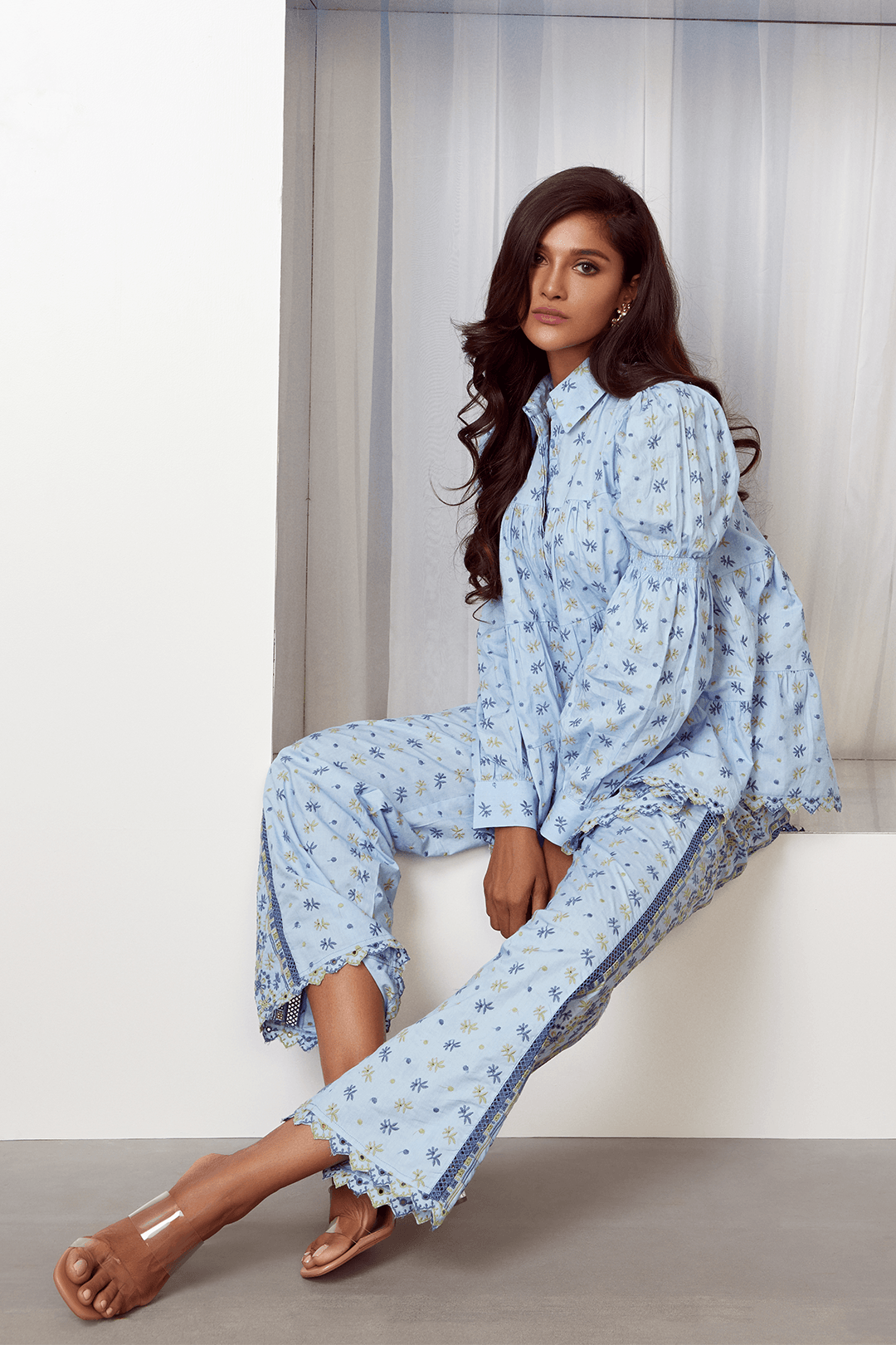 Esmee Supima Cotton Light Blue Co-ord Set