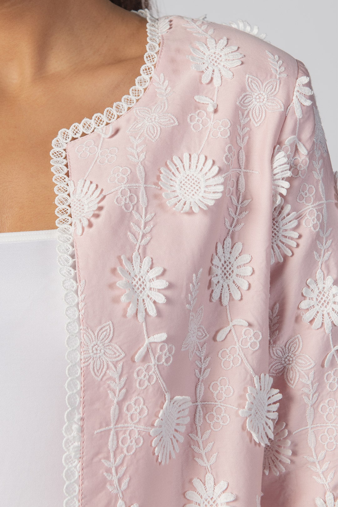 Ettie Supima Cotton Pink Jacket With Ettie Pant