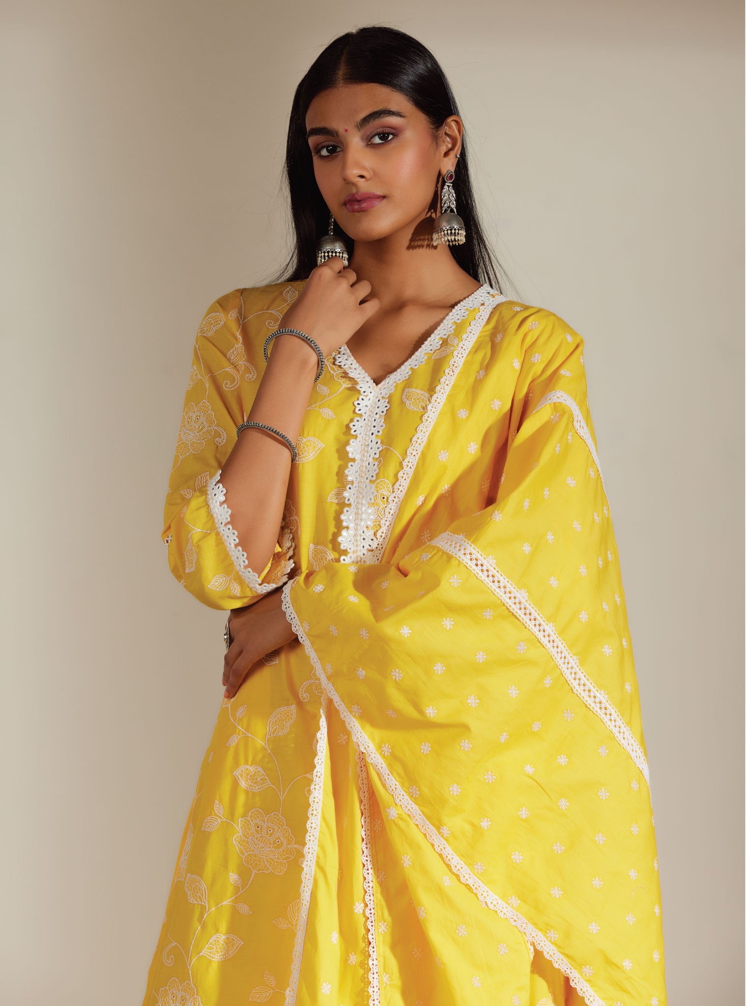 Ezra Supima Cotton Mango Kurta Set