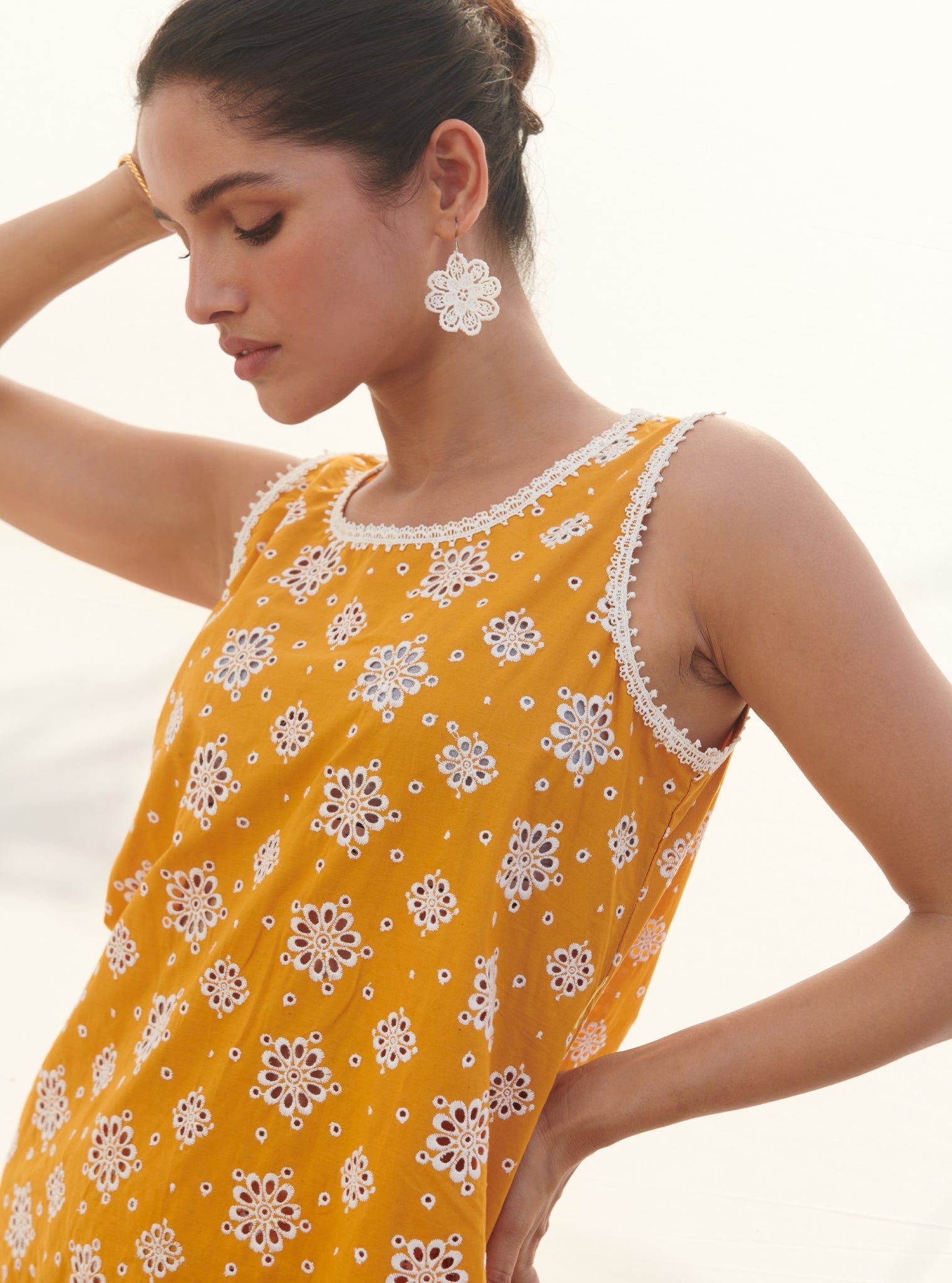 Freesia Supima Cotton Orange Co-ord Set