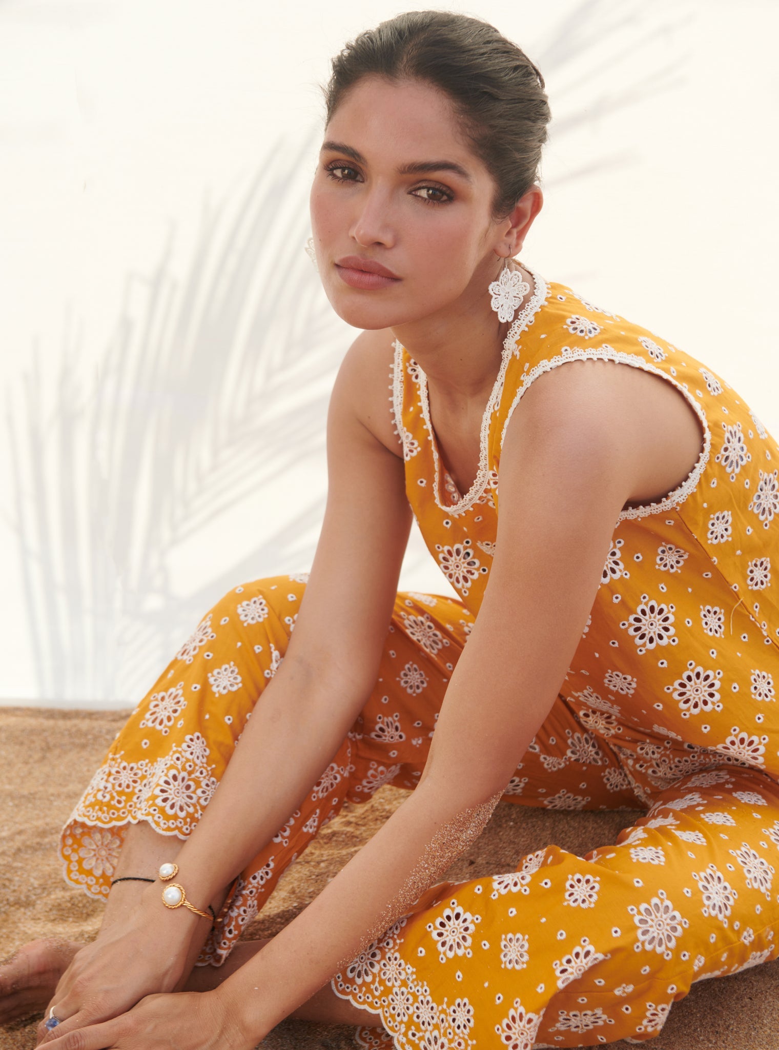 Freesia Supima Cotton Orange Co-ord Set