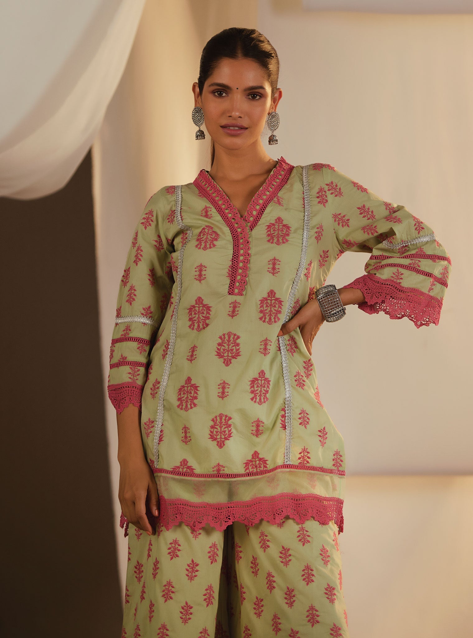 Felicia Supima Cotton Kurta with Palazzo Set