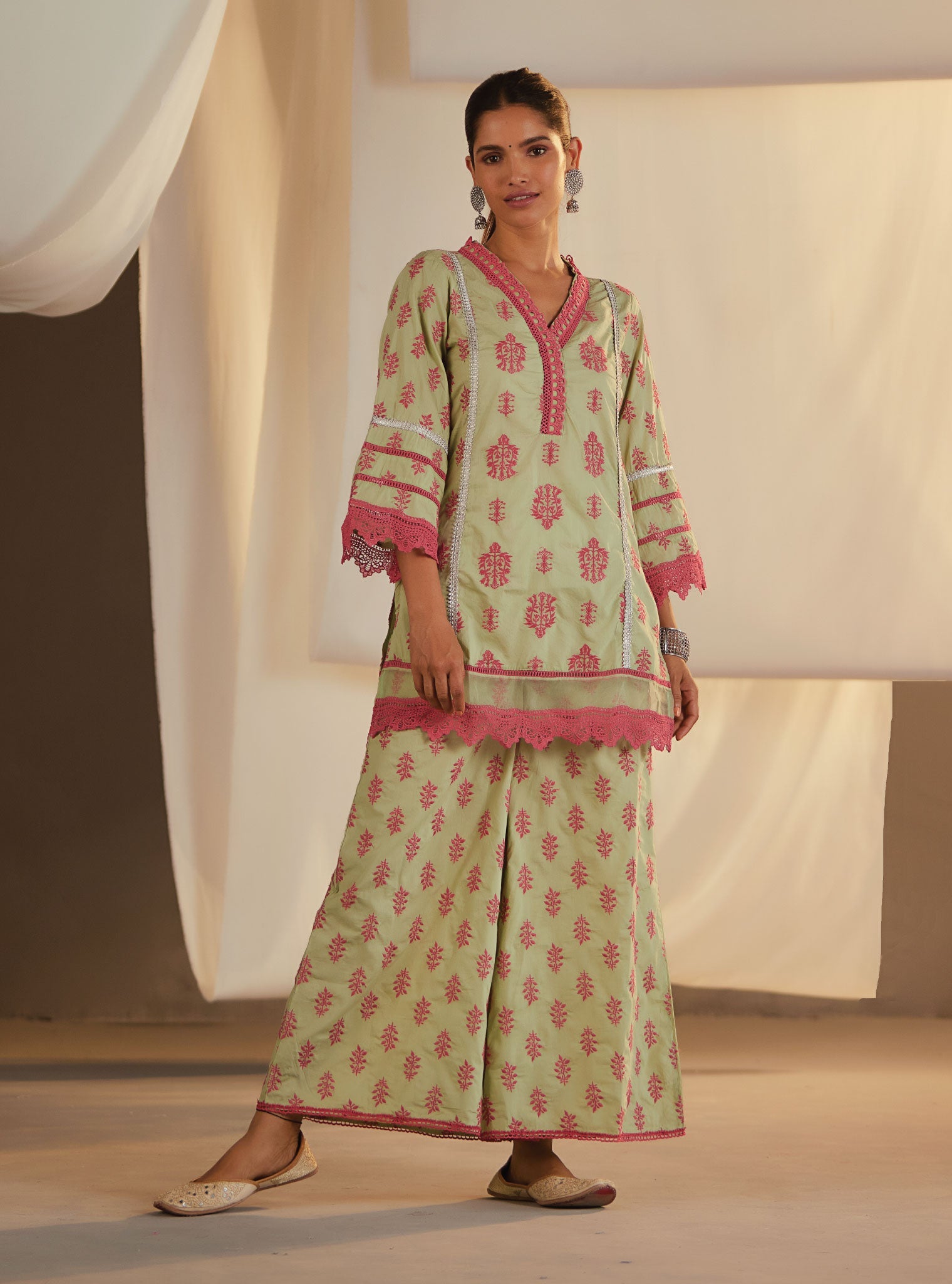 Felicia Supima Cotton Kurta with Palazzo Set